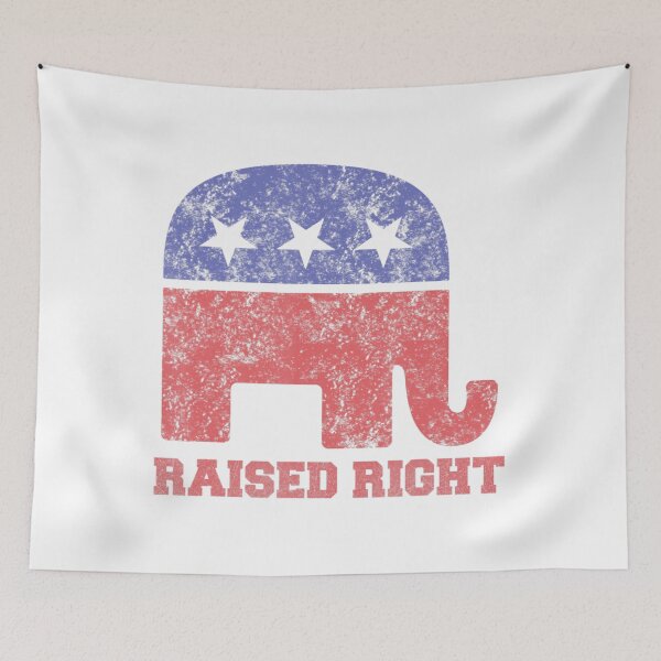 Item preview, Raised Right! Republican Elephant Vintage designed and sold by justrepit.