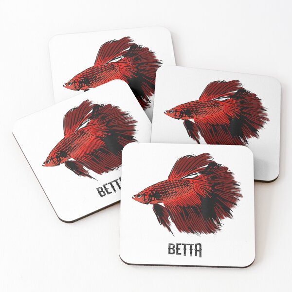 Item preview, Red Betta Fish Siamese Fighter Fish Aquarium designed and sold by justrepit.