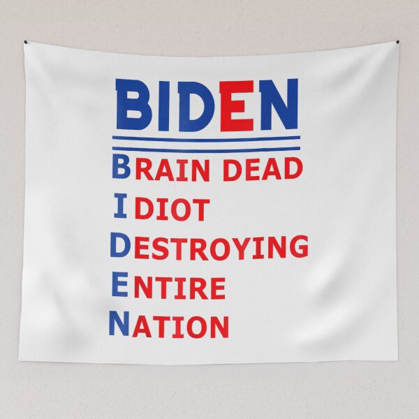 Item preview, Republicans Voter Anti Joe Biden Brain Dead Idiot Destroying designed and sold by justrepit.