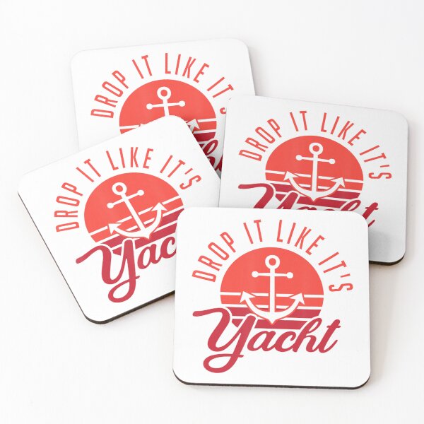 Item preview, Retro Sunset Drop It Likes Its Yacht Boat Owner designed and sold by justrepit.