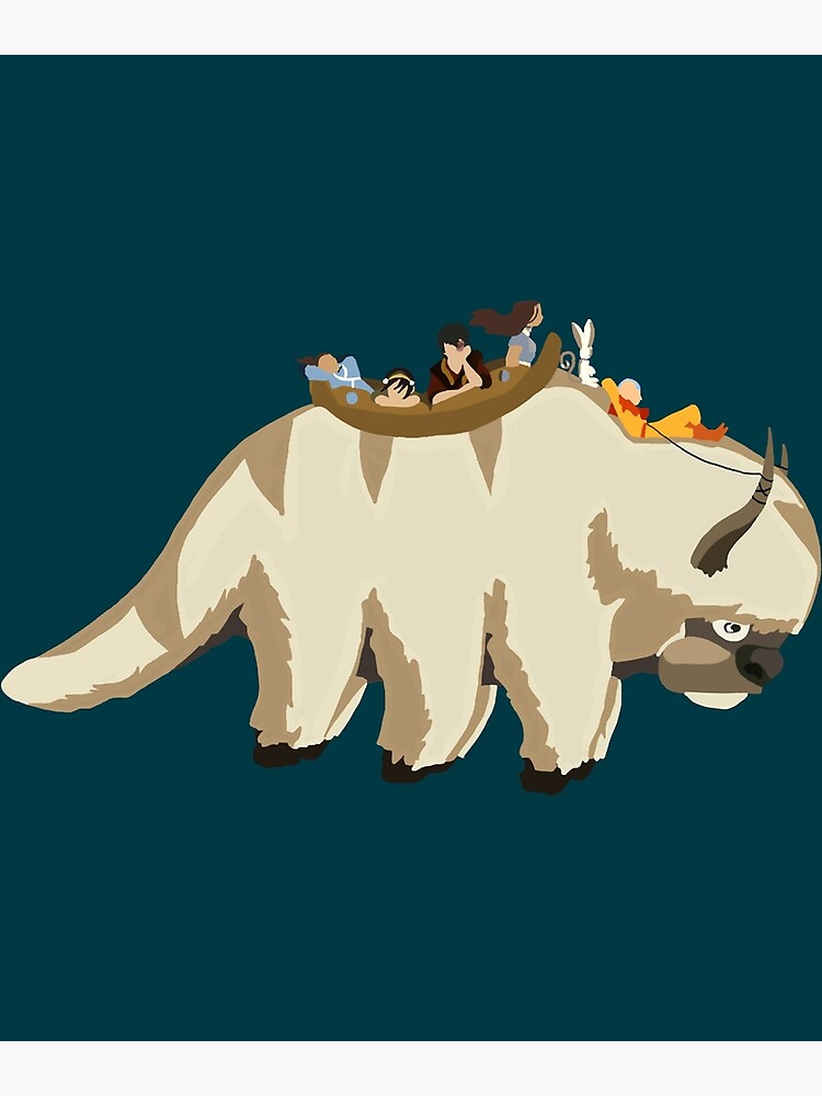 &amp;quot;Team Avatar on Appa &amp;quot; Poster for Sale by KlockoAmani | Redbubble