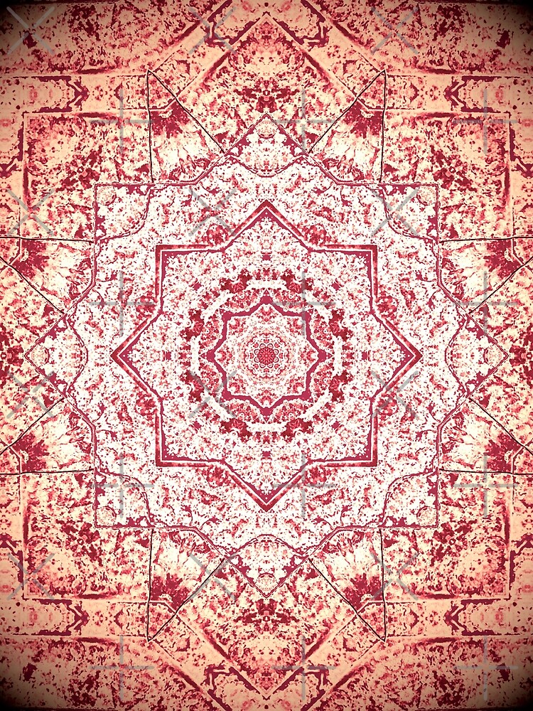 Gift for Yogi - Zen Pink Mandala Design - Yoga Present by OneDayArt