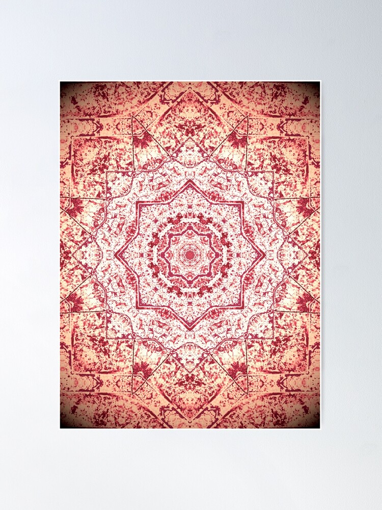 Alternate view of Gift for Yogi - Zen Pink Mandala Design - Yoga Present Poster