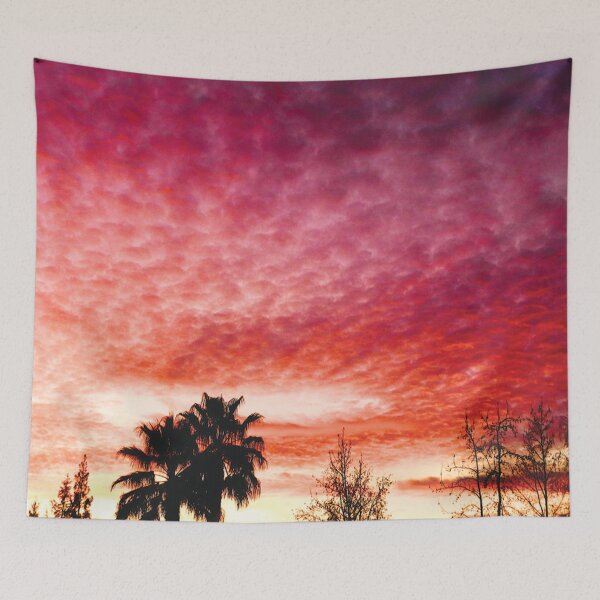 Item preview, Pink Orange Cloudy Sunset - Watercolor Painting 2 designed and sold by Unaiza Khalid.