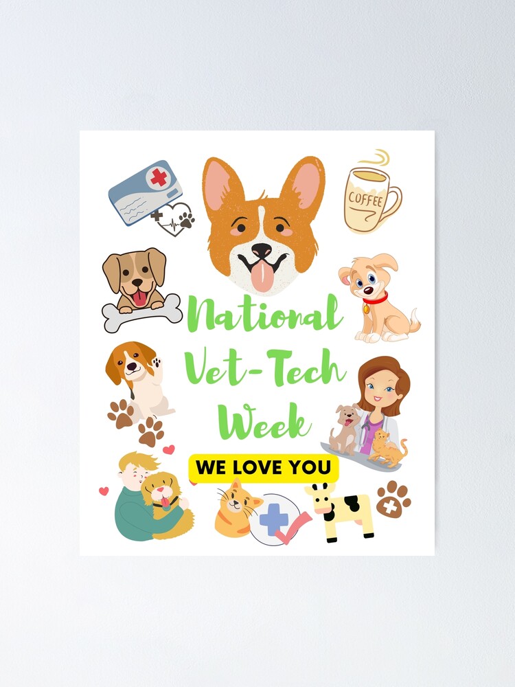 "National vet tech week design" Poster for Sale by marktaylor Redbubble