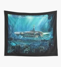 Steampunk Submarine Wall Tapestry