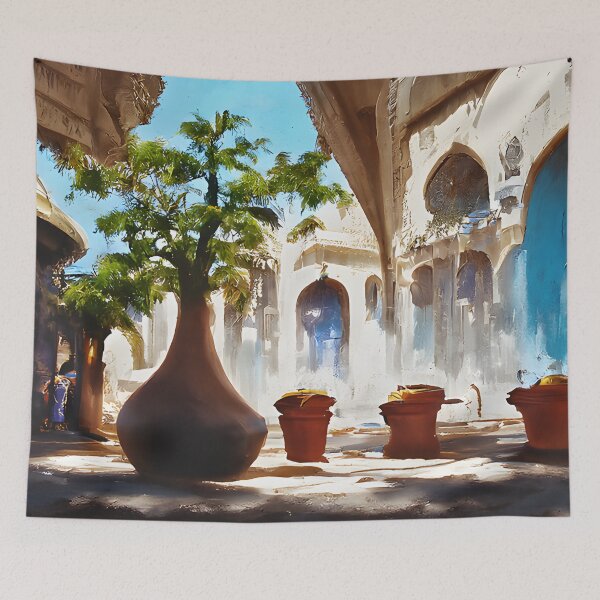 Item preview, Royal palace courtyard designed and sold by fizzribbit.