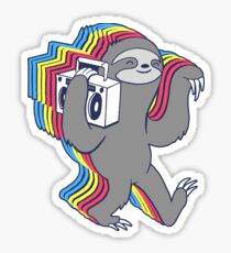 Slow Jams (Boombox Sloth) Sticker