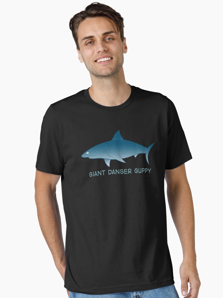 Thumbnail 1 of 7, Essential T-Shirt, Giant Danger Guppy (Shark) designed and sold by amoebasisters.