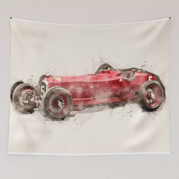 Item preview, Alfa Romeo retro in watercolor designed and sold by paulrommer.