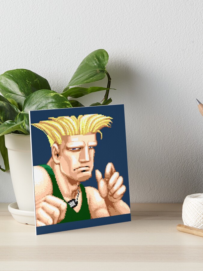 SF2 CHAMPION EDITION GUILE FACE OFF Sticker by PIXLTEES