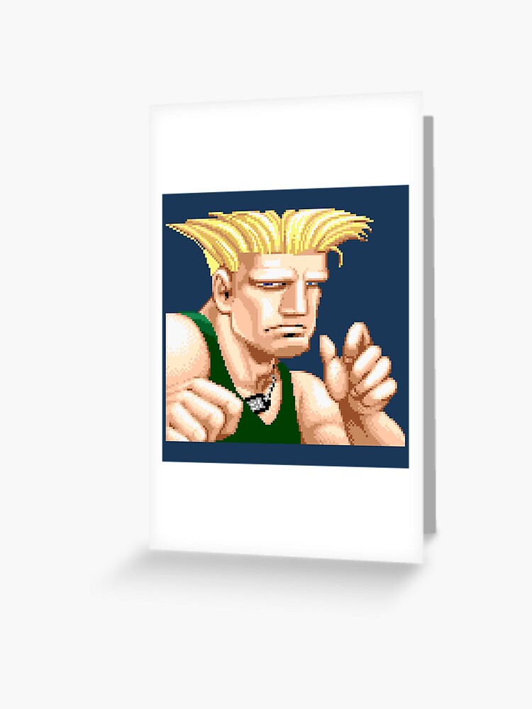 SF2 CHAMPION EDITION GUILE FACE OFF Sticker by PIXLTEES