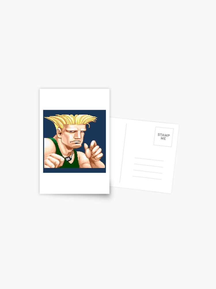 SF2 CHAMPION EDITION GUILE FACE OFF Sticker by PIXLTEES