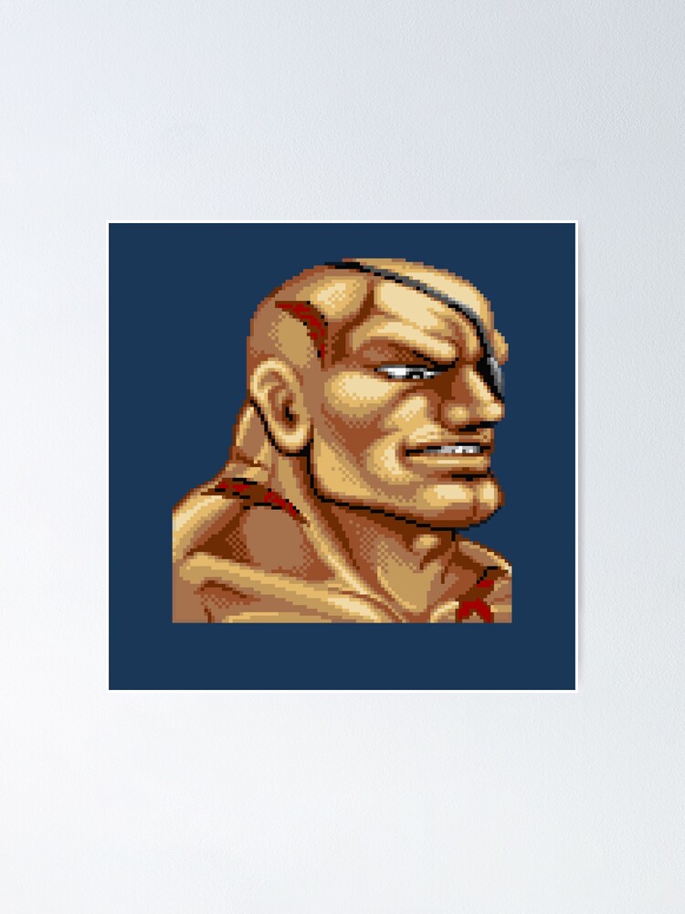 SF2 CHAMPION EDITION GUILE FACE OFF Sticker by PIXLTEES