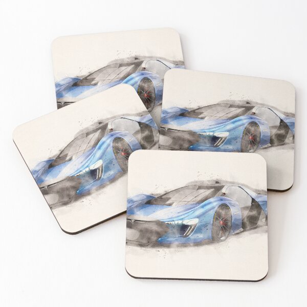 Item preview, Tesla Motors in watercolor designed and sold by paulrommer.