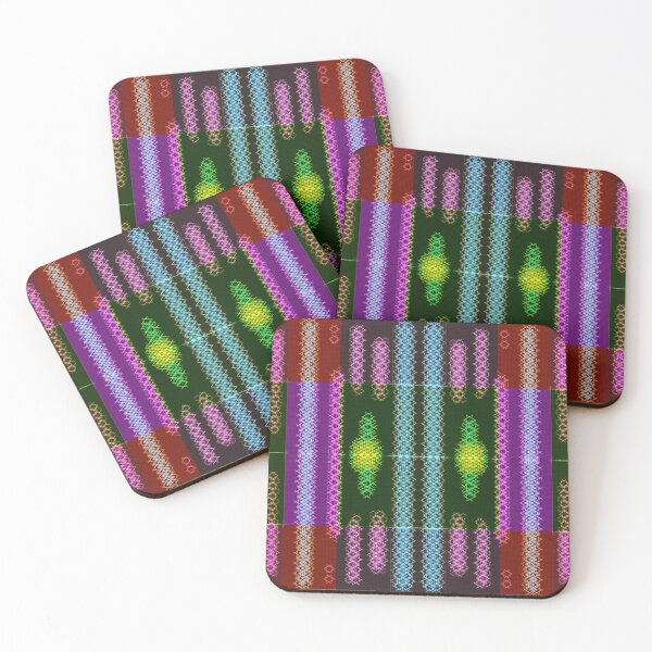 Item preview, ELEGANT VERTICAL STRIPES OF STAINED GLASS WITH ABSTRACT PATTERNS designed and sold by Ralek.