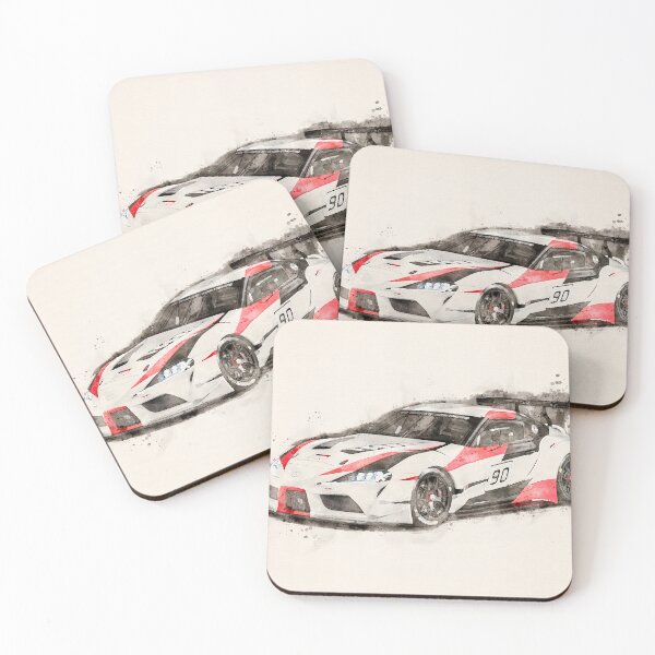Item preview, Toyota GR Supra Racing in watercolor designed and sold by paulrommer.