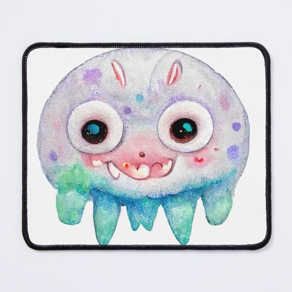 Item preview, Cute Funny Watercolor Happy Monster designed and sold by pixelista.
