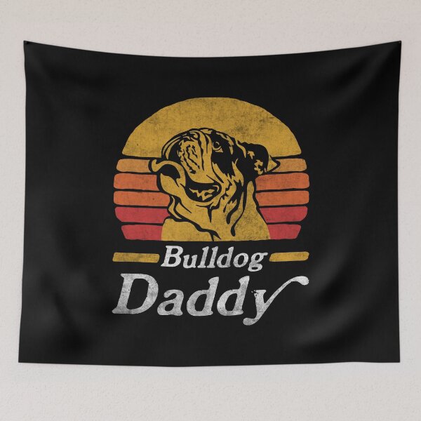 Item preview, Retro Vintage English Bulldog Daddy designed and sold by More Cute Dogs.