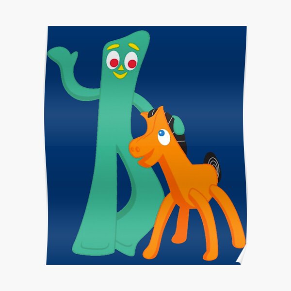 Gumby And Pokey Poster For Sale By Sabaiandco Redbubble