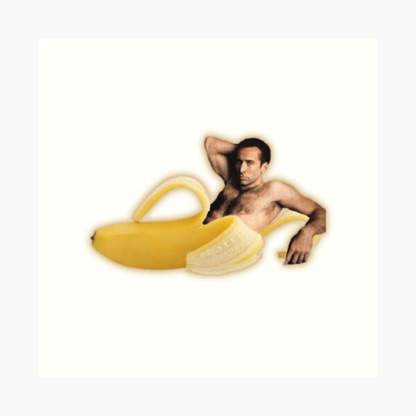 Item preview, Nicholas Cage as a Banana - Nicolas Cage - Nick Cage - Nic Cage  designed and sold by PAFDesign.