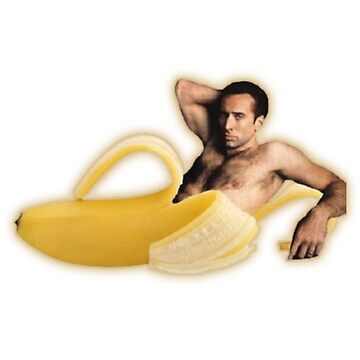 Artwork thumbnail, Nicholas Cage as a Banana - Nicolas Cage - Nick Cage - Nic Cage by PAFDesign