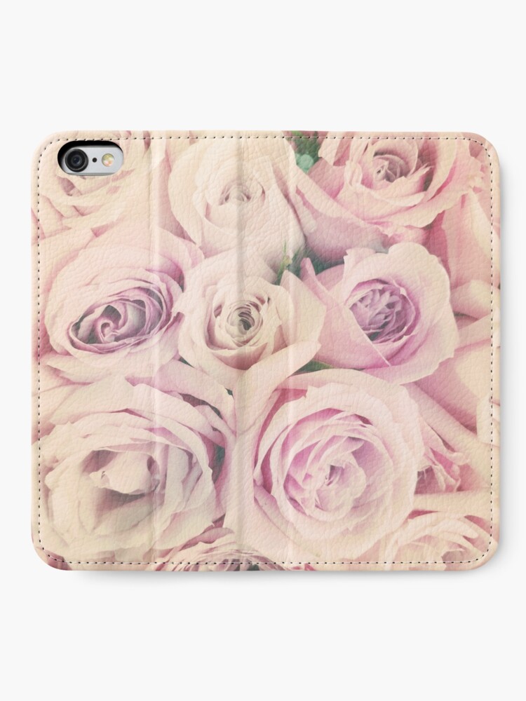 Alternate view of Gift for Gardener - Pink Rose Blush Pastel Gift - Floral Present iPhone Wallet