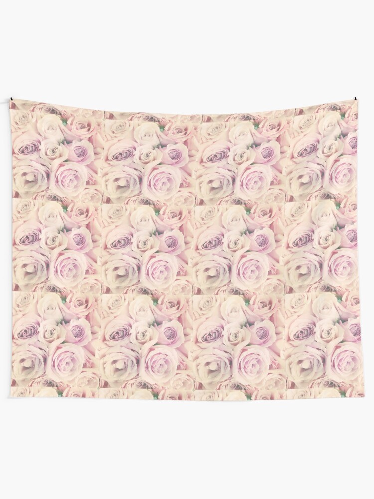 Alternate view of Gift for Gardener - Pink Rose Blush Pastel Gift - Floral Present Tapestry