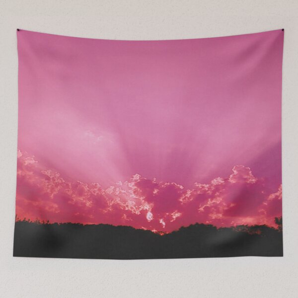 Item preview, Purple Sunset - Watercolor Painting designed and sold by Unaiza Khalid.