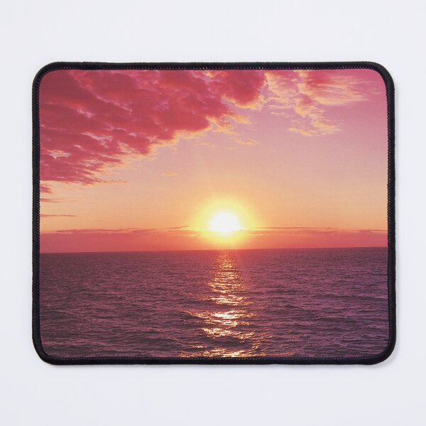 Item preview, Dark Pink Sunset on a Beach - Watercolor Painting 2 designed and sold by Unaiza Khalid.