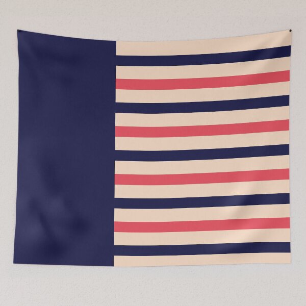 Item preview, Colorful Minimal Line Art Blue Orange  designed and sold by BeatrisVeres.