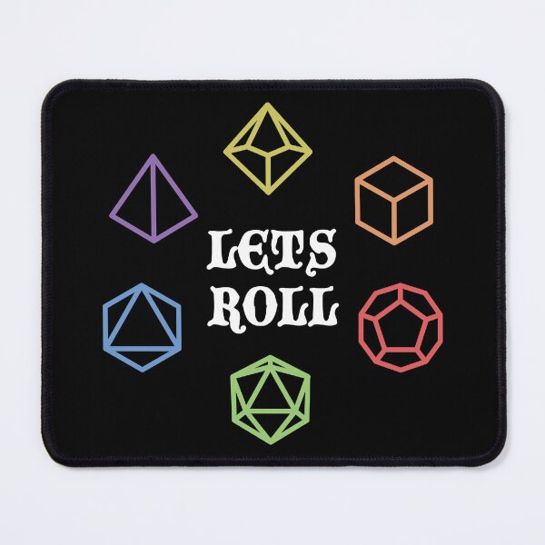 Item preview, Lets Roll Dungeons and Dragons Dice designed and sold by SimplyNewDesign.
