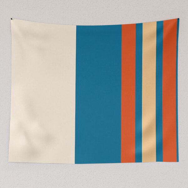 Item preview, Colorful Minimal Line Art Bej Orange Blue  designed and sold by BeatrisVeres.