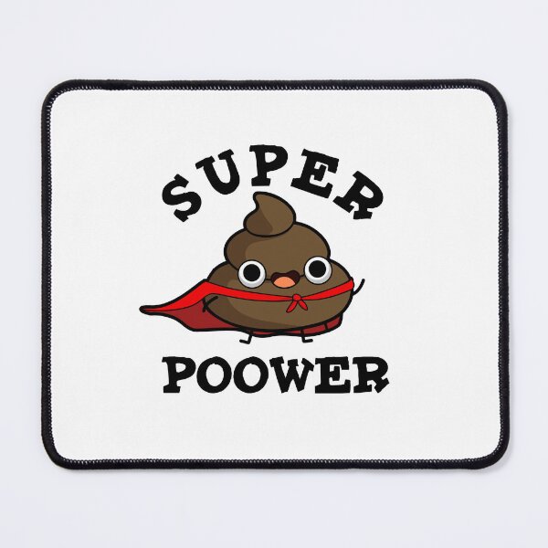 Item preview, Super Poower Super Hero Funny Poop Puns designed and sold by punnybone.