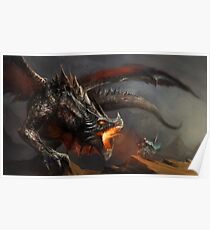 Dragon and Knight Poster