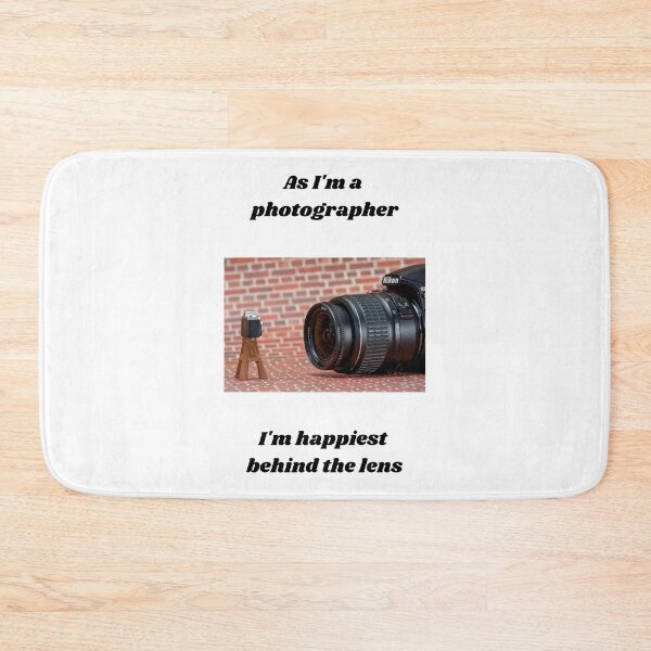 Item preview, As I'm a photographer I'm happiest behind the lens  designed and sold by TheWorldofYvonneMarrs.