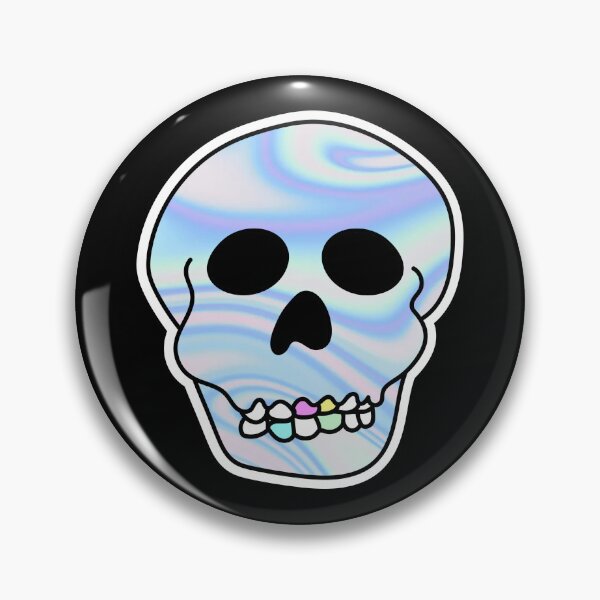 Item preview, Holographic foil Skull Face , Iridescent Skull Face designed and sold by ShawnDzign.
