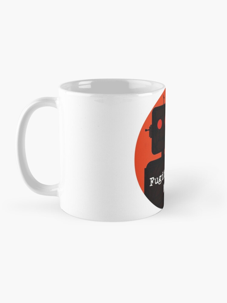 Alternate view of Robot Logo - FugitiveJuice Media Mug