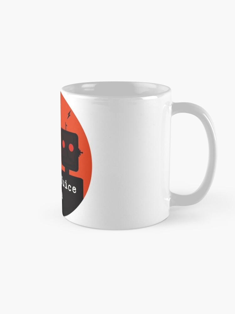 Alternate view of Robot Logo - FugitiveJuice Media Mug