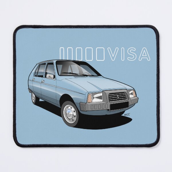 Artikelvorschau, Citron Visa 3/4 Umriss-Grafikillustration entworfen und verkauft von RJWautographics.