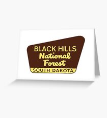 Black Hills National Forest South Dakota Hiking Camping Climbing Park Greeting Card