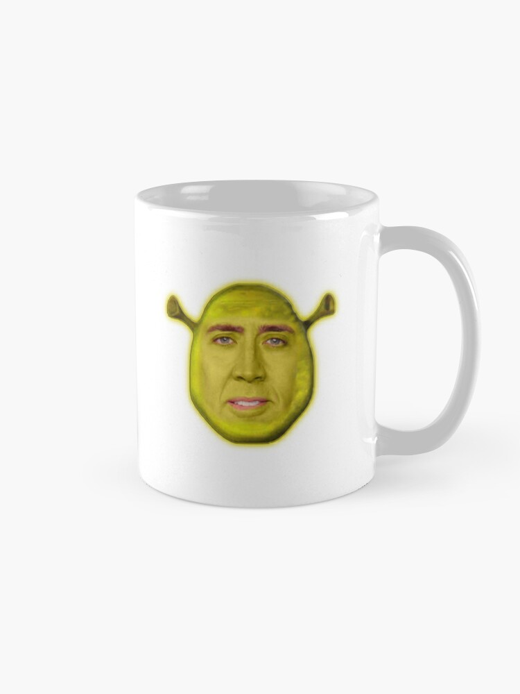 Funny Shrek Up Meme Coffee Ceramic Mug