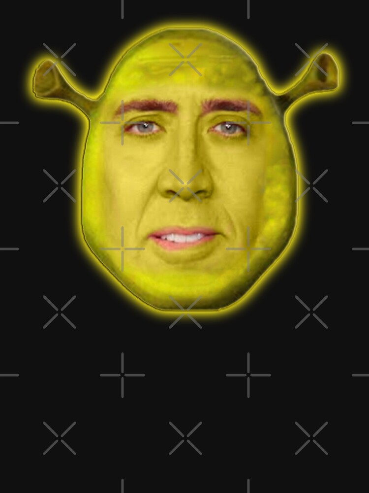 Nicolas Cage as Shrek - Crypto Art Meme - Nicholas Cage