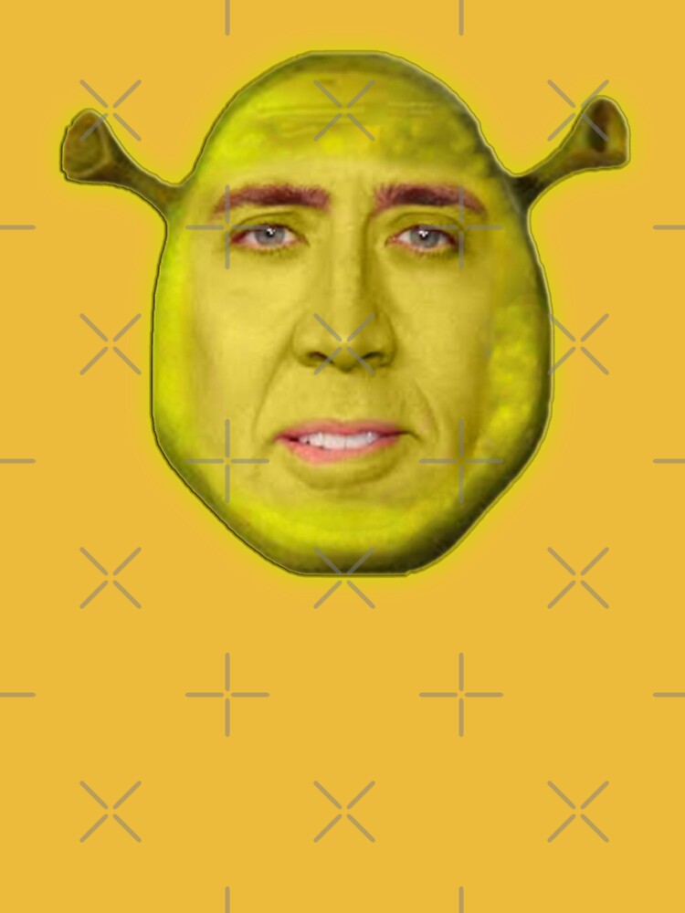 Nicolas Cage as Shrek - Crypto Art Meme - Nicholas Cage