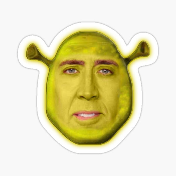 Item preview, Nicholas Cage as Shrek - Nicolas Cage - Nick Cage - Nic Cage  designed and sold by PAFDesign.