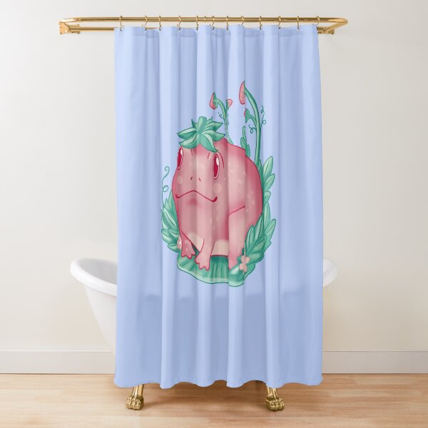 Adorable Kawaii Frog Shower Curtain for a Playful Bathroom Decor, Cute Frog  Polyester Shower Curtain, Cottagecore Bath Decor for Frog Lovers 