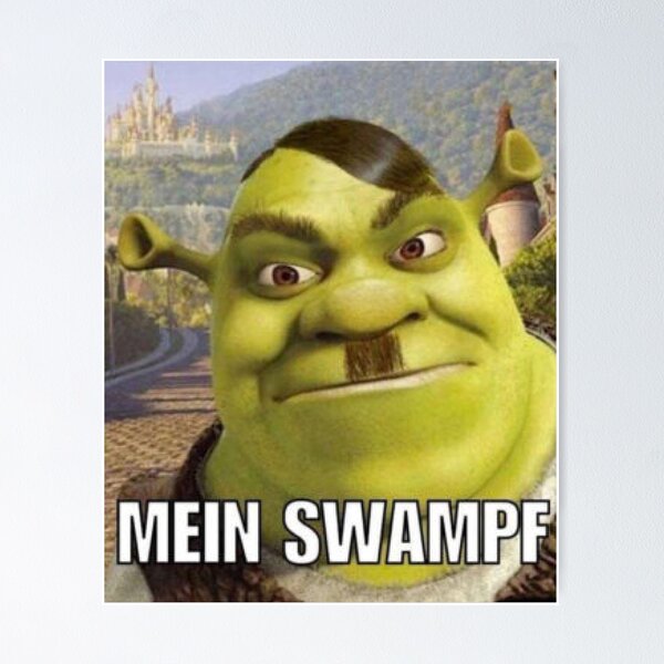 Shrek Funny Meme Premium Matte Vertical Poster sold by Hausafrench