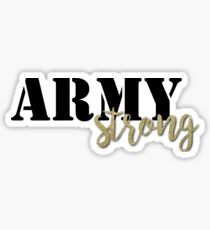 Army Strong - Black/Gold Sticker