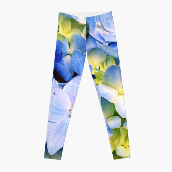 Gardener Gift - Blue Hydrangeas Leggings