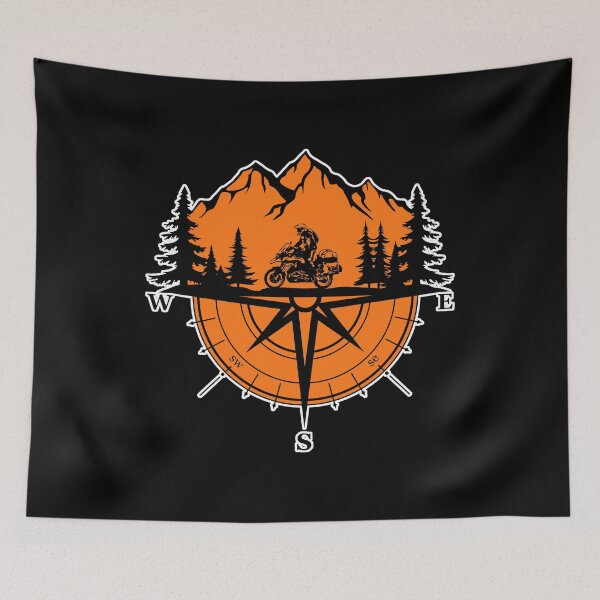 Item preview, Adventure GS Motorbike Funny Mountain Adventure Motorcycle Rider Compass Explore designed and sold by Vrabis.